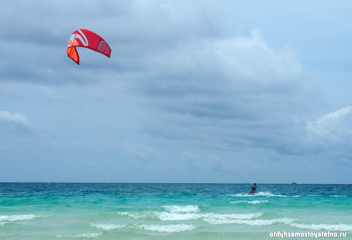 kite surfing на боракае